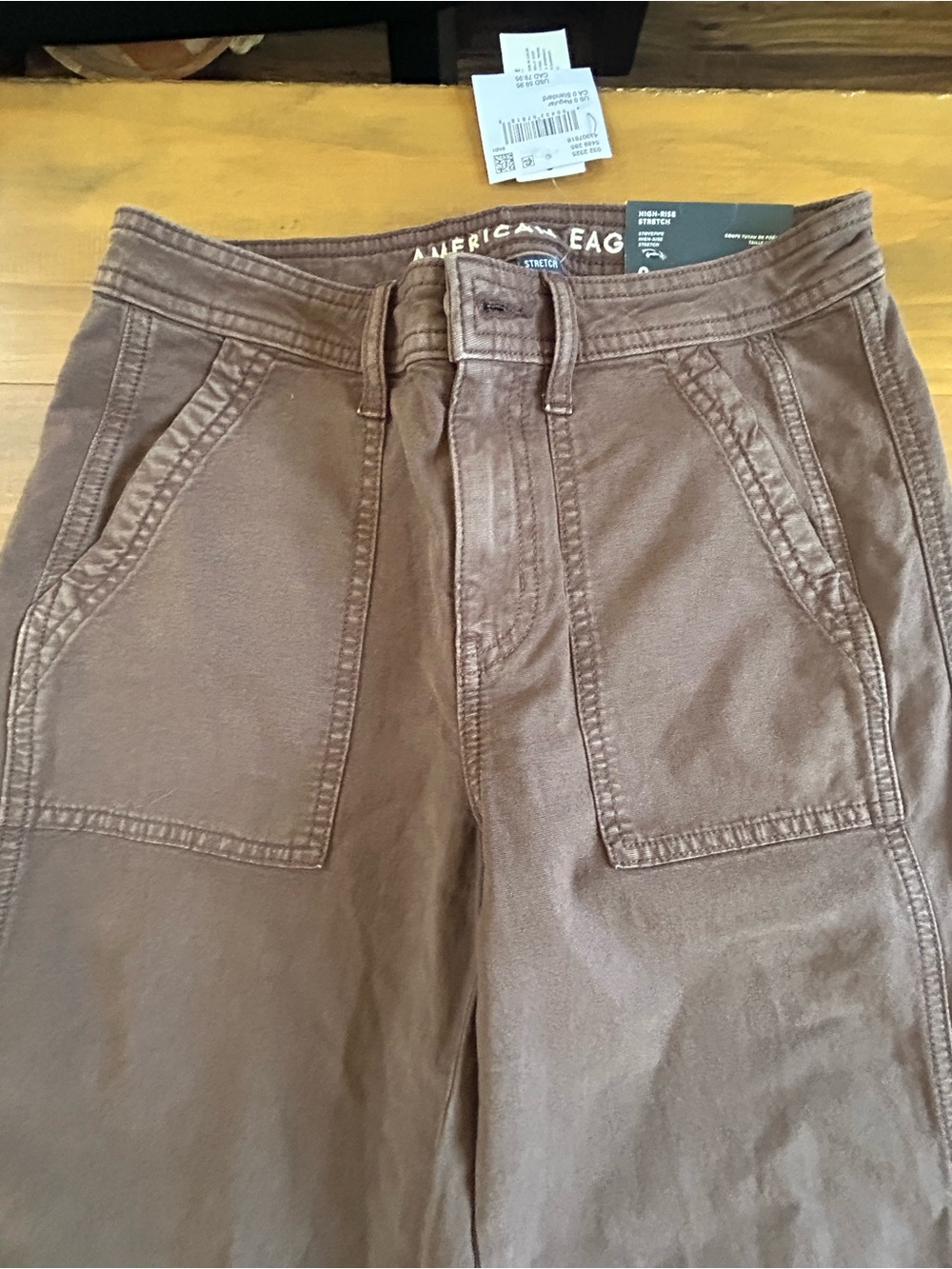 NWT AE Stretch High-Waisted Utility Stovepipe Pant - Picture 6 of 11